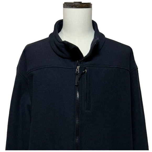 Carhartt Jacket Mens 3XL Navy Blue J173 Full Zip Fleece Lined Thick Warm Thermal